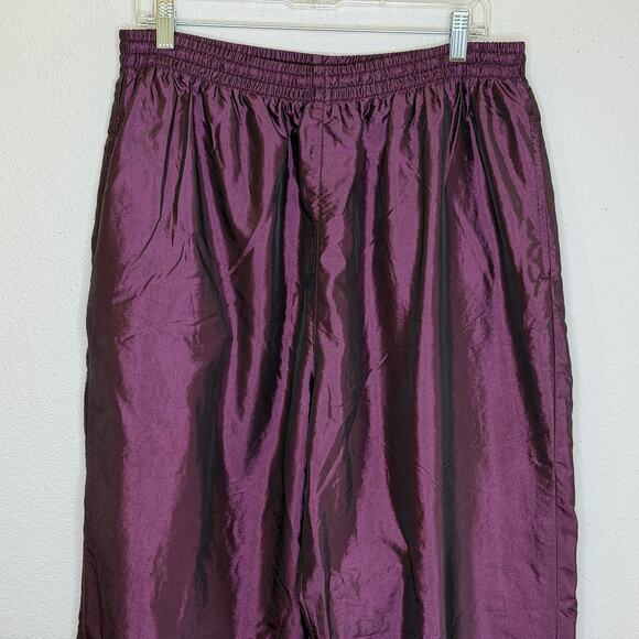 Outbrook Windbreaker Track Suit Womens Sz 1X Maroon Blue Full Zip Pull On Pants - Picture 7 of 12